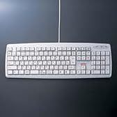 BUFFALO USB接続 スタンダードフルキーボード ライトグレー [BKBU-J109LG]