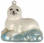 Cobane Studio LLCCOBANEC389 Baby Harp Seal Ornament