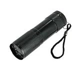 9 LED Flash Light Black Or Silver Water Resistant Colors May Vary