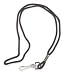 Industrial Grade 1ZBY8 Neck Lanyard, Nylon, Black, Length 19 In