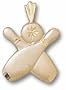 Bowling Pins and Ball Pendant - 14KT Gold Jewelry