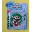 Webkinz Figurine - Holiday Ornament - WREATH RELAXING MONKEY