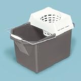 Rubbermaid-Steel Pail & Mop Strainer Combo Steel (6194STL)