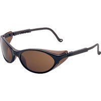 Uvex S1623 Bandit Safety Eyewear, Slate Blue Frame, Espresso Ultra-Dura Hardcoat Lens On Sale