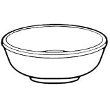 25 Ounce White Argyle Porcelain Pasta Bowl (07-0193)