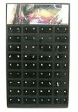 Sterling Silver Nose Rings - Multi Colored Nose Ring Studs (36Pairs)