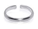 Pretty 1 MM Wide Plain Toering Sterling Silver Toe Ring