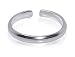 Pretty 1 MM Wide Plain Toering Sterling Silver Toe Ring