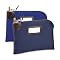 MMF Industries Products - Lock Bag, Name Tag Holder, Army Duck, 11"x8-1/2", Navy - Sold as 1 EA - Transport currency and other valuables using this heavy-duty currency bag with built-in lock. Currency bag stores, transports and protects coins, currency, checks and documents. Seven-pin lock provides maximum security for contents while double-stitched seams add the strength to withstand the impact of deposit drops. Currency bag includes framed ID window, address card and two keys.