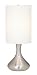 Brushed Steel Finish Mini Moderne Accent Lamp