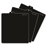 Vaultz VZ01176 A to Z CD/DVD Storage File Guides - 26 per Box (Black)