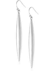 Vince Camuto Silver Linear Drop Earrings