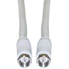 F-Pin White RG6 UL Coax Cable, 15 ft by Cblwhl