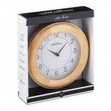 Seth Thomas Grafton Wood Case Wall Clock, 8 Inches, Light Oak, 1 AA Battery (9181P)