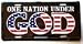 One Nation Under God License Plate