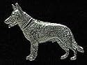 Pewter German Shepherd Pin