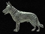 Pewter German Shepherd Pin