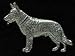 Pewter German Shepherd Pin