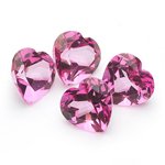 6 mm-3.95 Cts Loose Mystic Pink Topazes Heart-AA