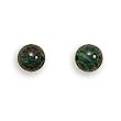 4mm Malachite Bead Stud Earrings