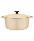 Martha Stewart Collection Sand Enameled Cast Iron Casserole, 7 Qt.