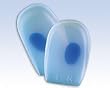 Soft Point Blue Dot Heel Cushion Gel Pads - Size Small