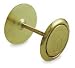 Battalion 1XMU6 Hole Cover, Brass, L 2 In