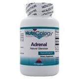 Nutricology Adrenal, Vegicaps, 75-Count