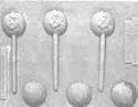 3-D Jack-O-Lantern Pop Hard Candy Molds