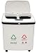 Price Comparison : UZO1 DUAL COMPARTMENT PLASTIC TOUCHLESS TRASHCAN / RECYCLE BIN WITH AUTOMATIC OPENING LID (16 Gallon Capacity)