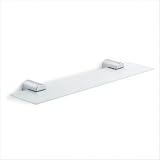 Duo Polished Wall-Mounted Glass Shelf