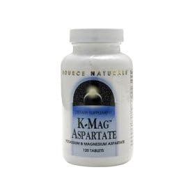 Source Naturals K-Mag, Aspartate 60 Tabs
