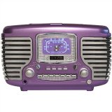 Crosley CR612-PR Corsair CD / Radio Alarm Clock in Purple
