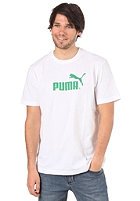 PUMA Herren T-Shirt Large Logo, white-jelly bean, M, 817025 39