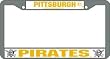 Pittsburgh Pirates Chrome License Plate Frame - SET OF 6 - Sports Merchandise