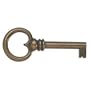 Skeleton Key Blank Antique Brass