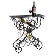 WINE TABLE with French Design and Champagne Gray Finish
