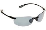 Bolle Sunglasses Kickback Shiny Black Frame with Polarized TNS Gun Lenses by