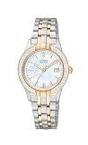Citizen Eco-Drive Silhouette Crystal Mother-of-pearl Dial Women's watch #EW1686-59D