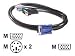 APC - Keyboard / video / mouse (KVM) cable - 6 pin PS/2, HD-15 (M) - HD-15 (M) - 7.6 m