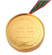 メダル箱入チョコ 金メダル