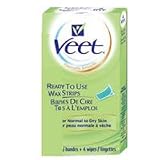 Veet Ready To Use Wax Strips, Normal to Dry Skin 20 ea