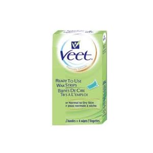 Veet Ready To Use Wax Strips, Normal to Dry Skin 20 ea