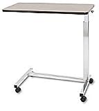 ^Medline Hospital Grade Overbed Table Walnut Chrome Base 1 Ea (1 Each Each) Our #1 Seller In Nurs