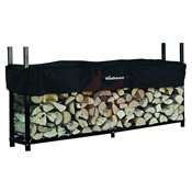 Woodhaven 8ft. Firewood Rack Outdoor w  Full Cover by Alexander Mfg. Co.