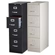 LLR60650 - 4-Drawer Vertical File, w/ Lock, 15x25x52, Black