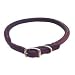 Circle T Rolled Leather Collar in Mahogany