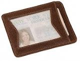 ID Card Case, Brown Leather - Accessories