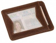 Zippo Brown Leather ID Card Case