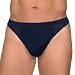 Intimo Men's Classic Silk Knit Thong, Navy, X-Large